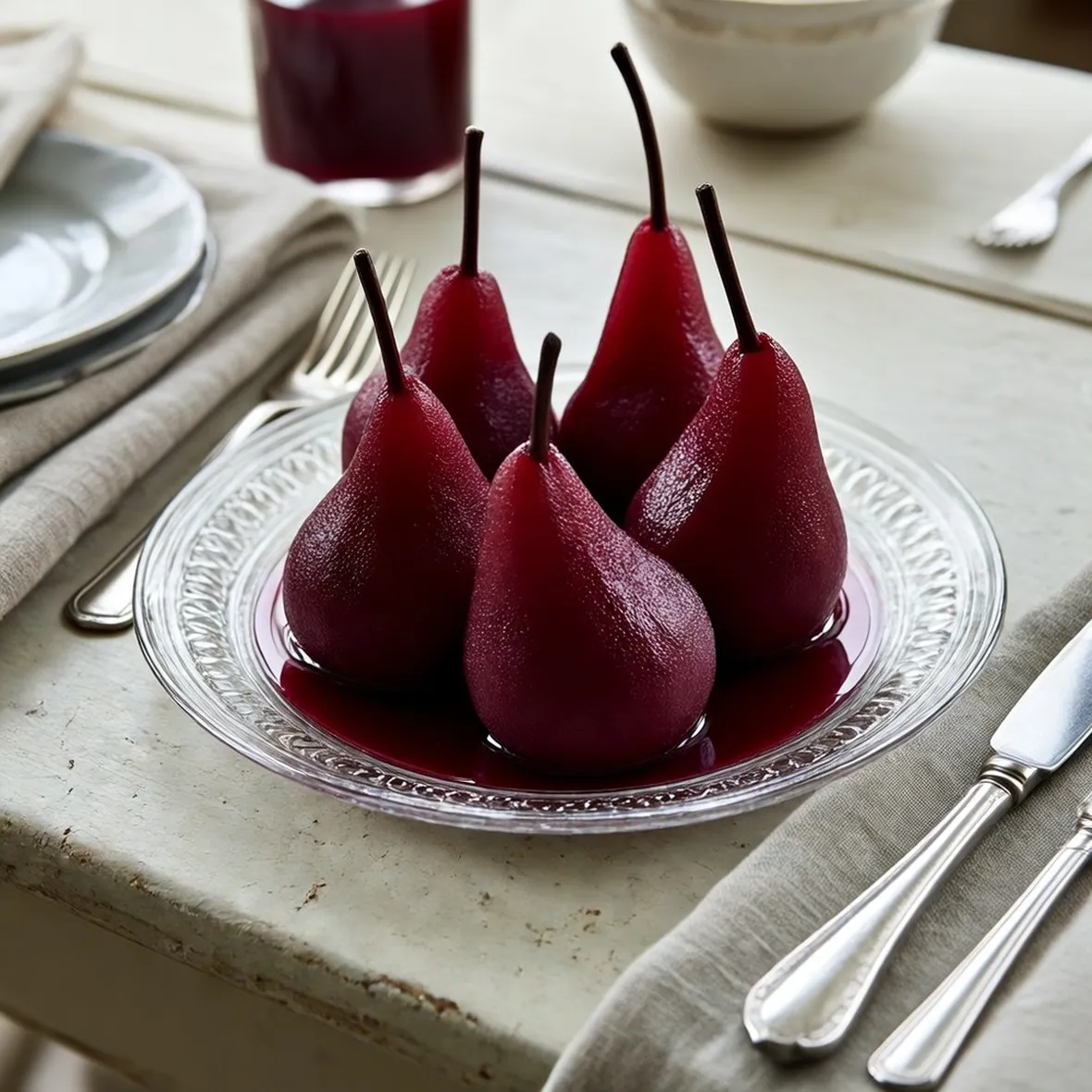 pere al vino rosso
