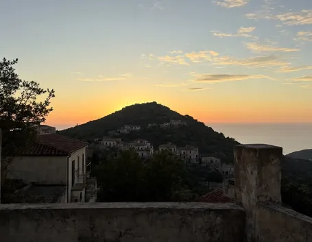 La zona di Erice al tramonto