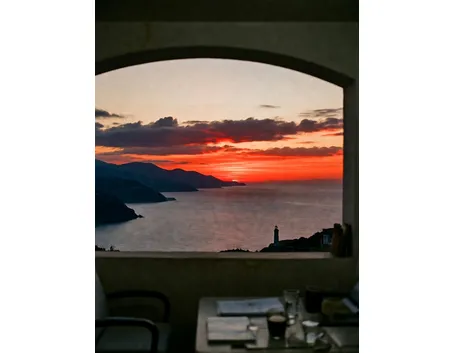 Panorama al tramonto