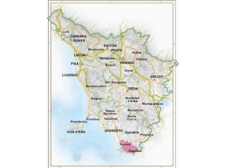 La denominazione sulla mappa