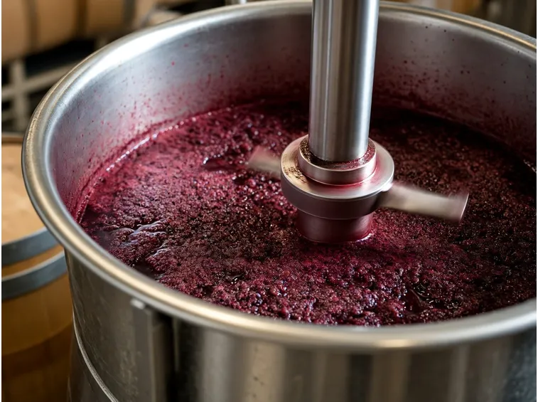 il mosto durante la fermentazione