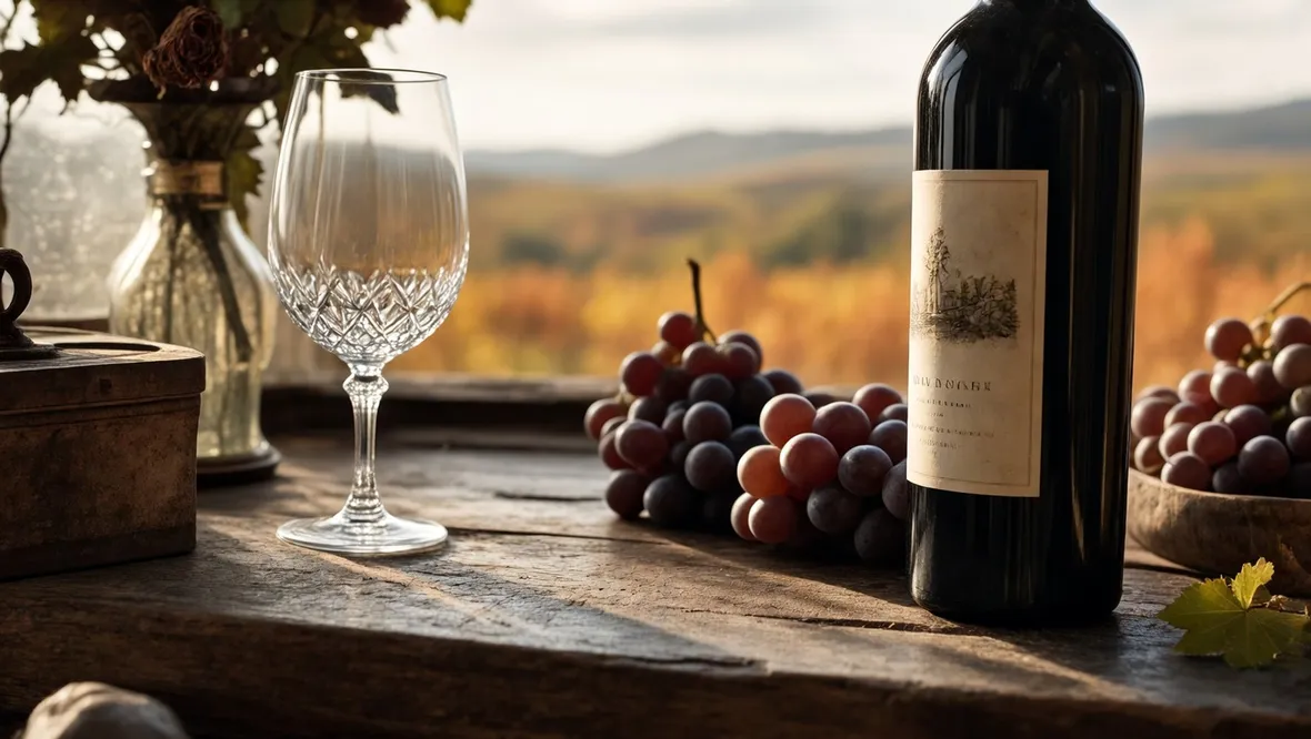 Una bottiglia di brunello di Montalcino