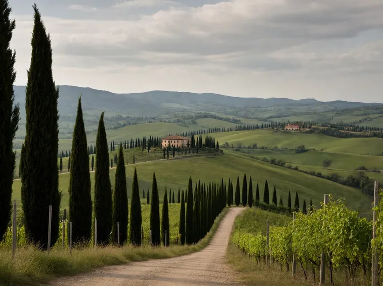 le dolci colline intorno a Orvieto